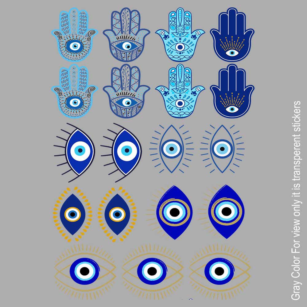 EvilEye Mix UVDTF Sticker A6 for Resin art