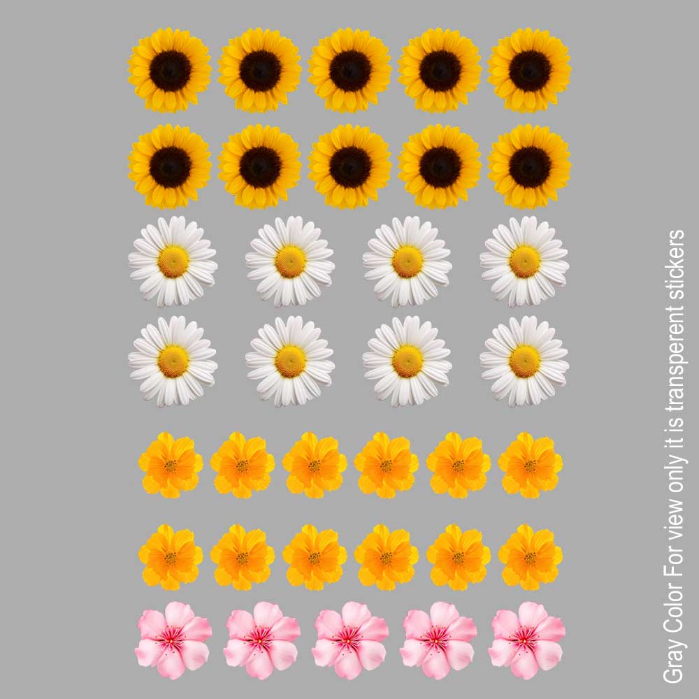 Mix Flower UVDTF Sticker A6 for Resin art