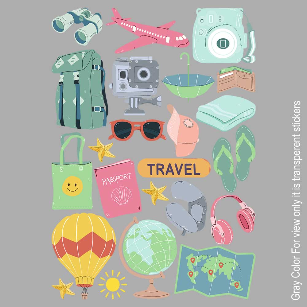 Travel UVDTF Sticker A6 for Resin art