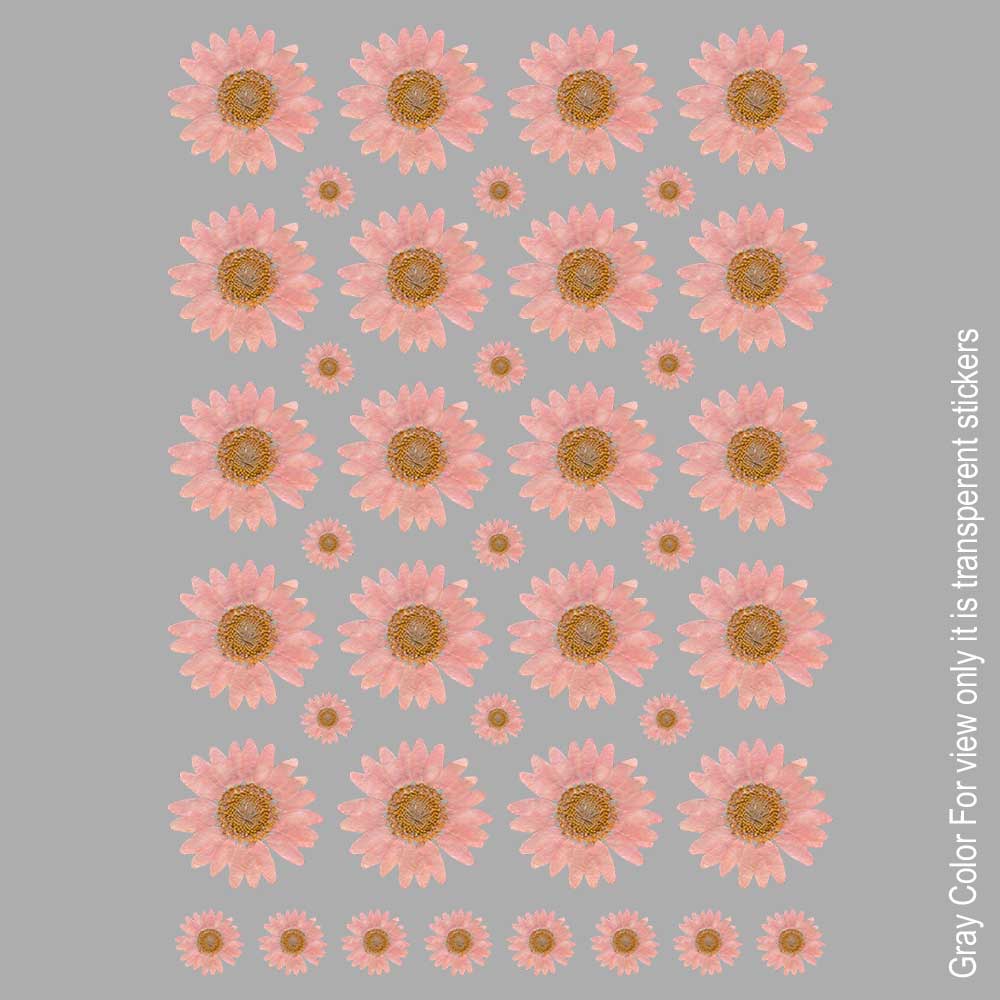 Pink Daisy Flower UVDTF Sticker A6 for Resin art