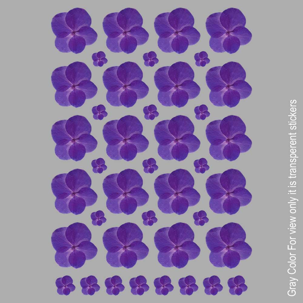 Purple Flower UVDTF Sticker A6 for Resin art