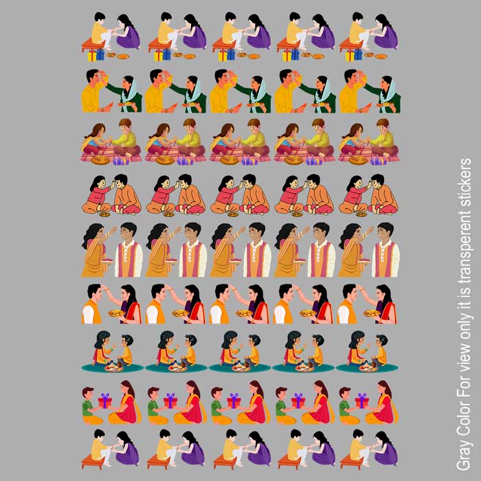 Raksha Bandhan UVDTF Sticker A6 for Resin art
