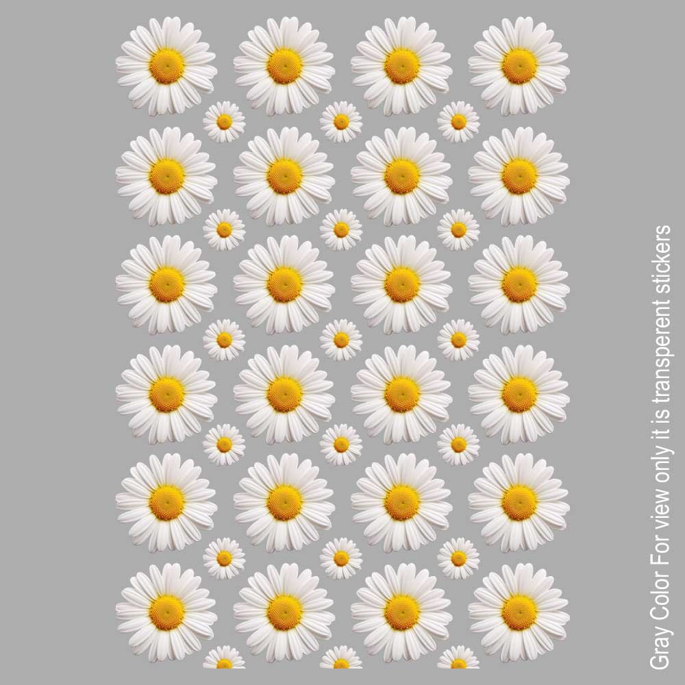White Daisy UVDTF Sticker A6 for Resin art