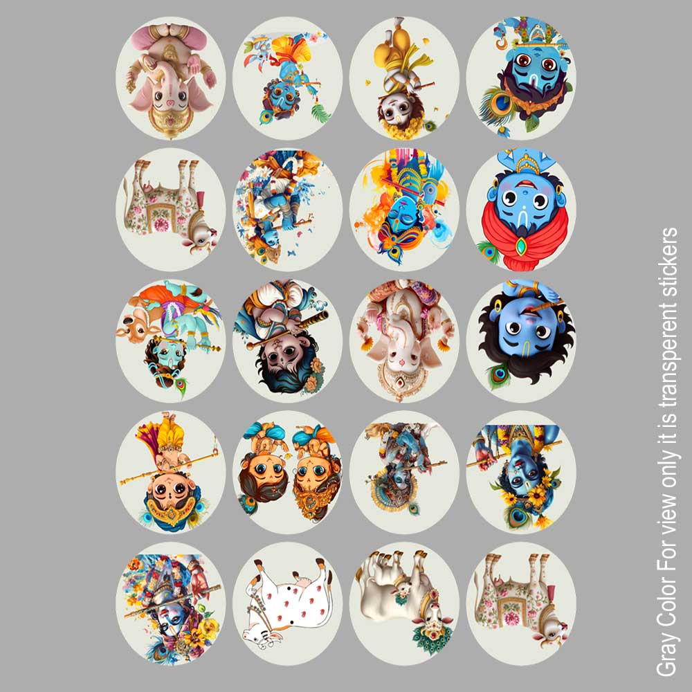 Mix God Design UVDTF Sticker A6 for Resin art