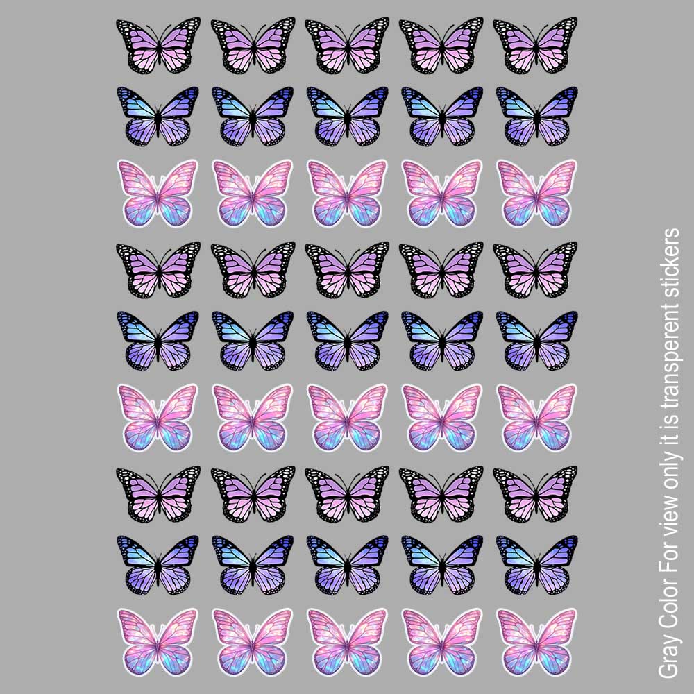 Butterfly UVDTF Sticker A6 for Resin art