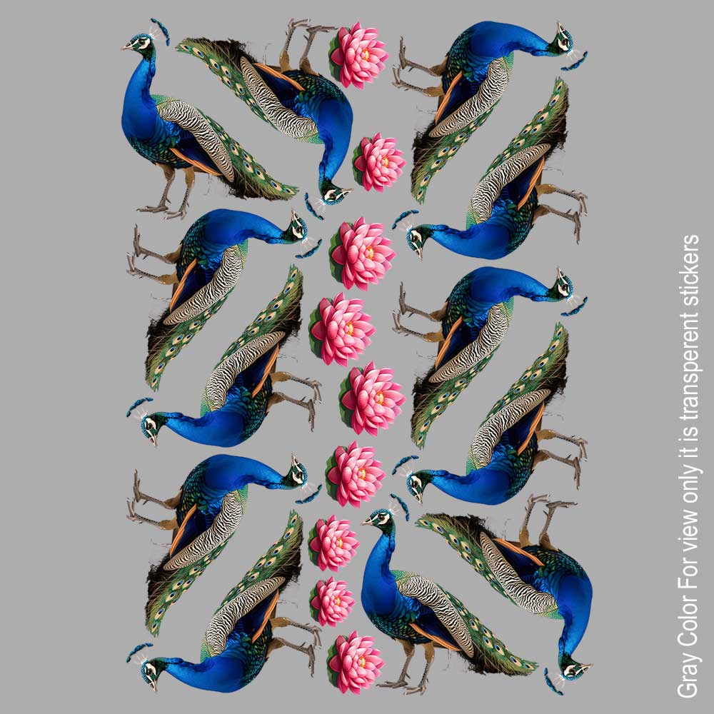 Peacock  UVDTF Sticker A6 for Resin art