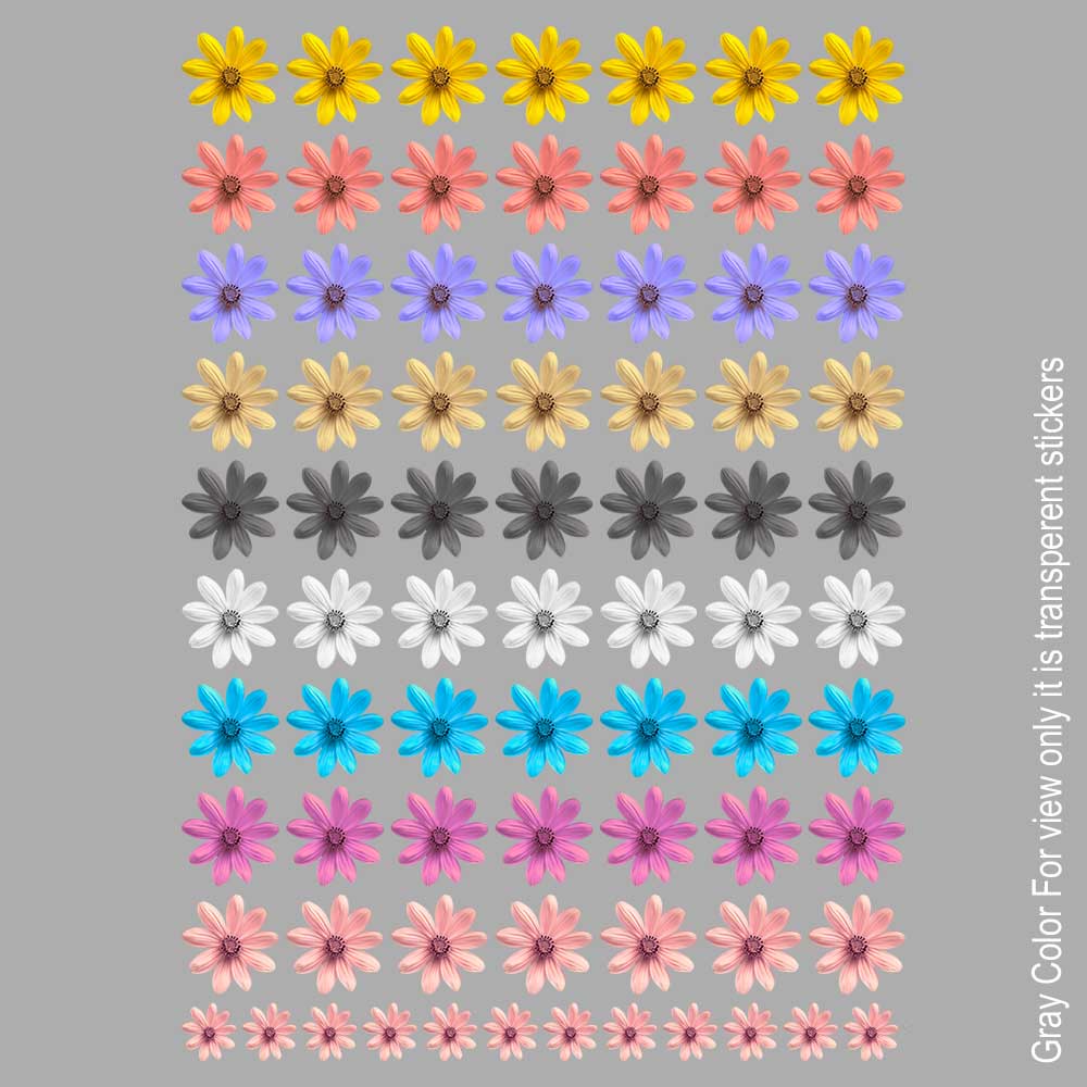 Mix Small Flower UVDTF Sticker A6 for Resin art