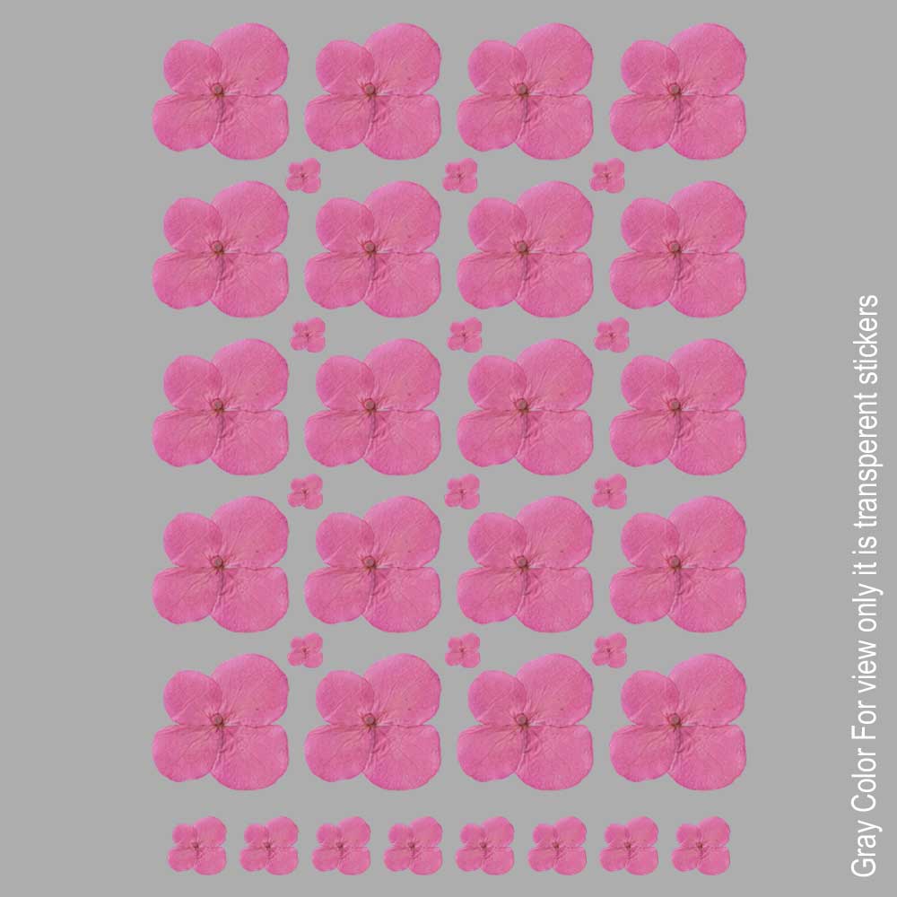 Pink Flower UVDTF Sticker A6 for Resin art