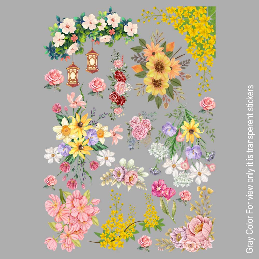 Sun Flower UVDTF Sticker A6 for Resin art