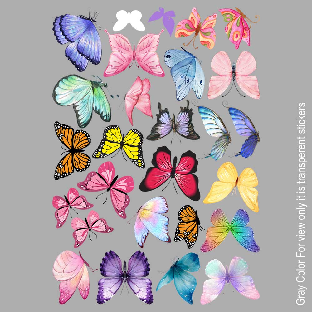 Butterfly UVDTF Sticker A6 for Resin art