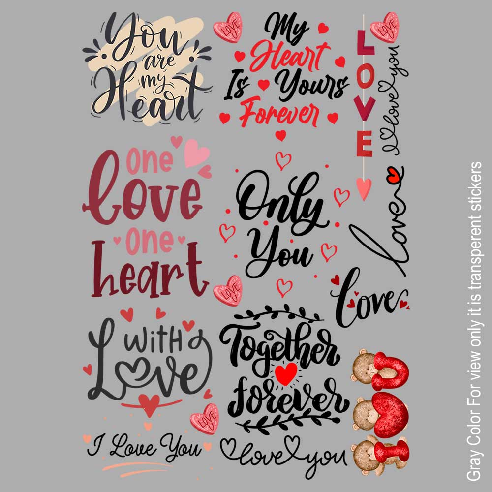 Love Quote UVDTF Sticker A6 for Resin art