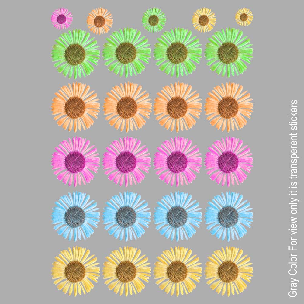 Colorfull Flower UVDTF Sticker A6 for Resin art