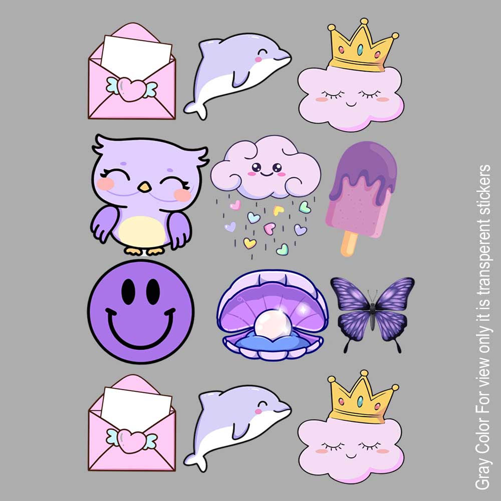 Cartoon UVDTF Sticker A6 for Resin art