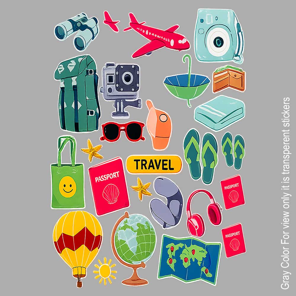Travel UVDTF Sticker A6 for Resin art