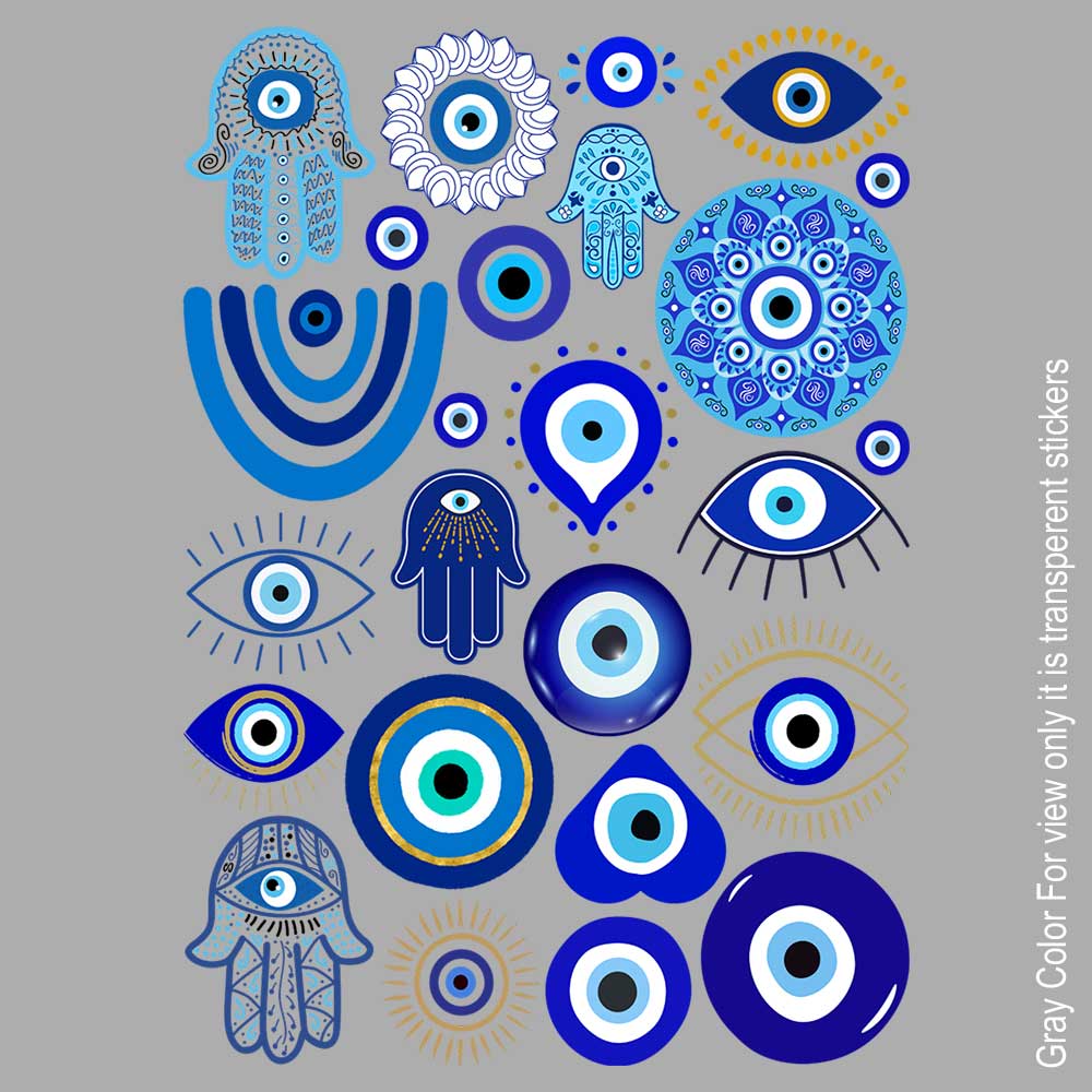 EvilEye Mix UVDTF Sticker A6 for Resin art