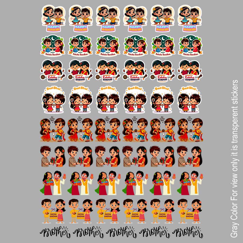 Raksha Bandhan UVDTF Sticker A6 for Resin art