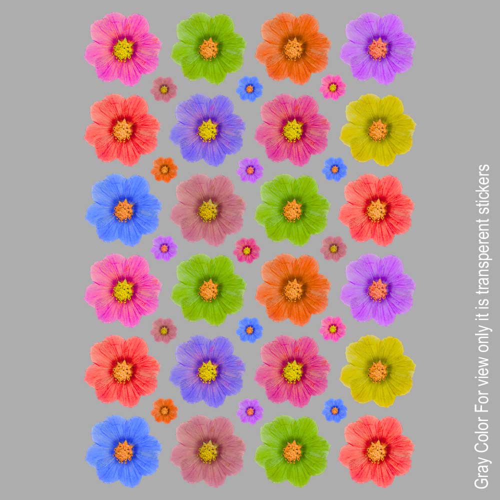 Mix Flowers UVDTF Sticker A6 for Resin art