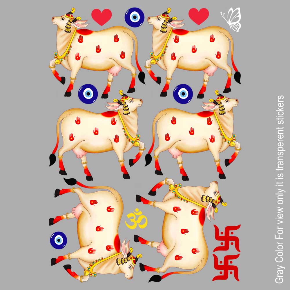 Cow Design UVDTF Sticker A6 for Resin art