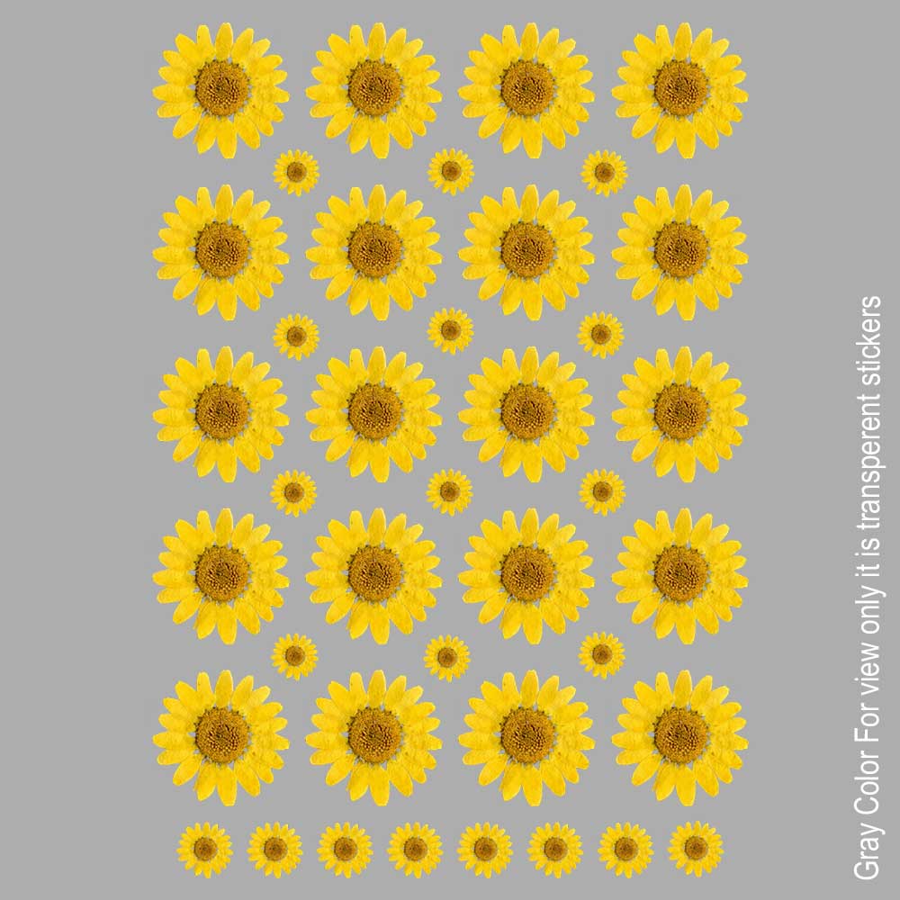 Yellow Daisy Flower UVDTF Sticker A6 for Resin art