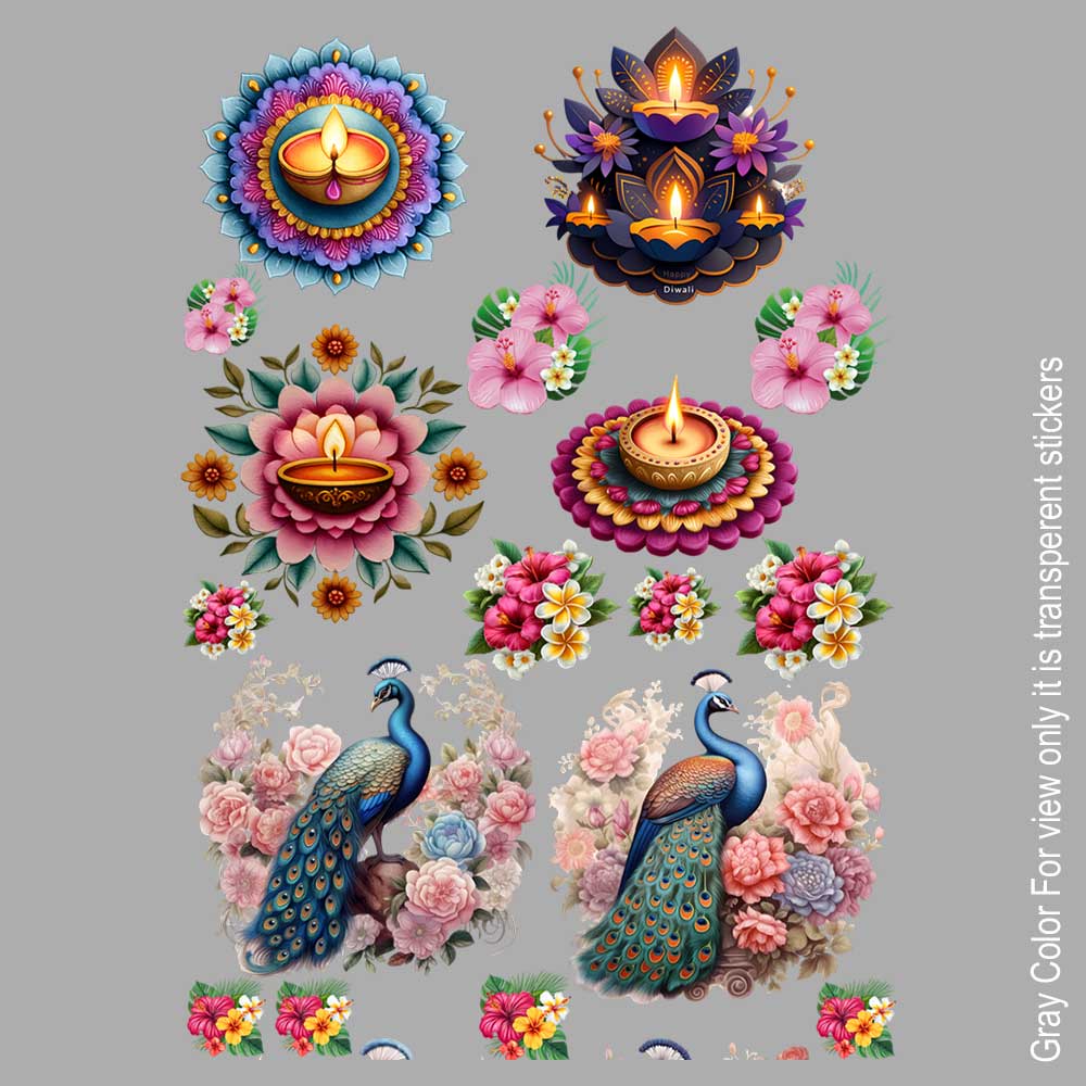 Diwali Aliment UVDTF Sticker A6 for Resin art