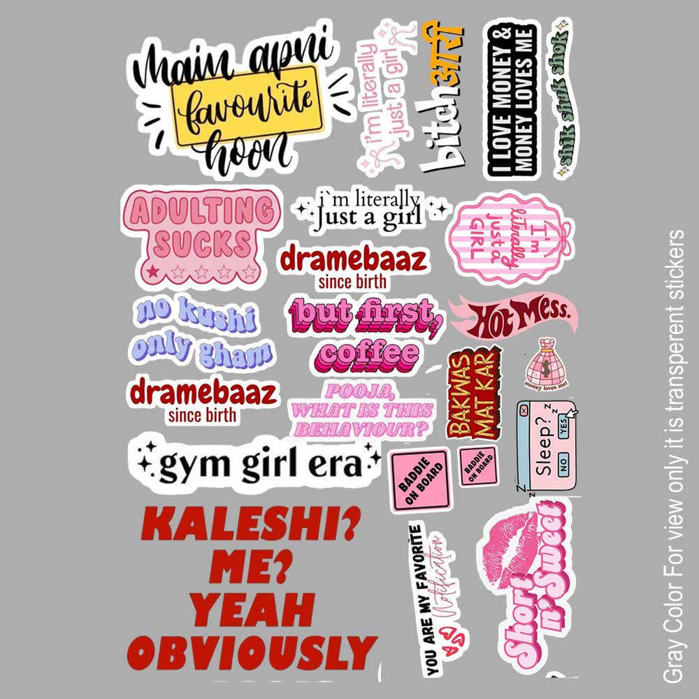 Funny Quote UVDTF Sticker A6 for Resin art