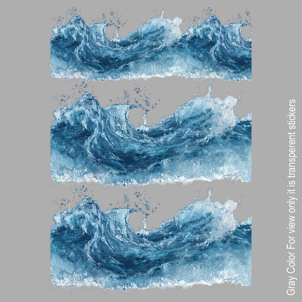 Wave Design UVDTF Sticker A6 for Resin art
