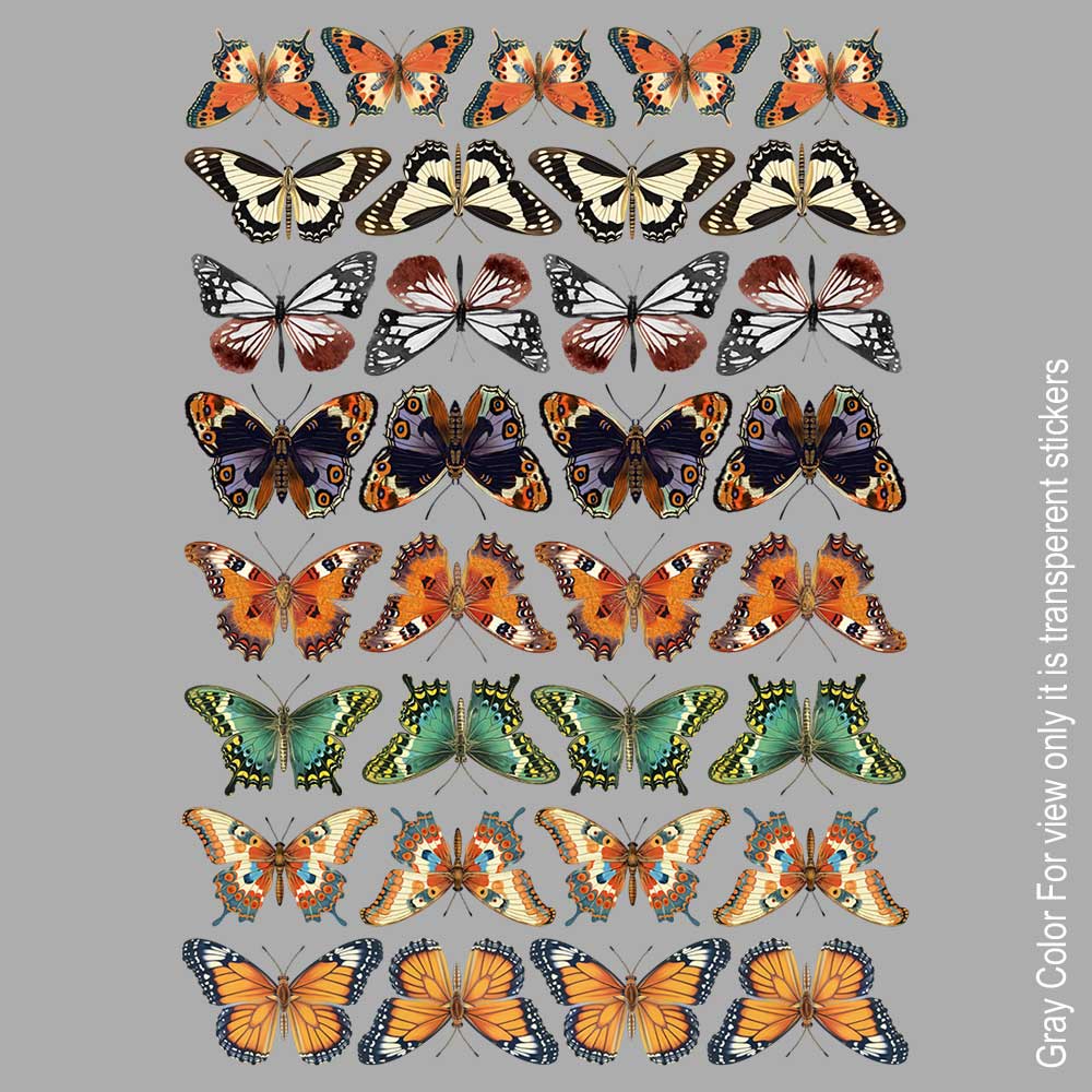 Butterfly UVDTF Sticker A6 for Resin art