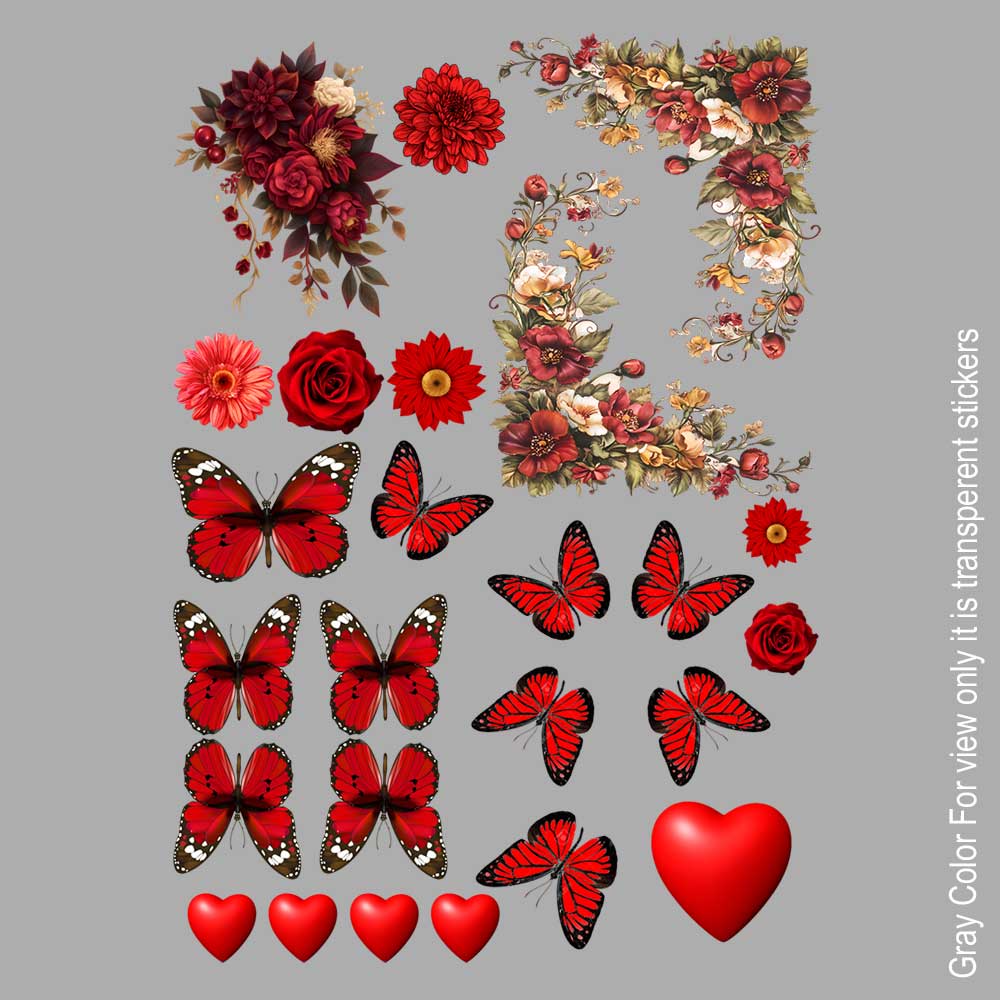 Butterfly UVDTF Sticker A6 for Resin art