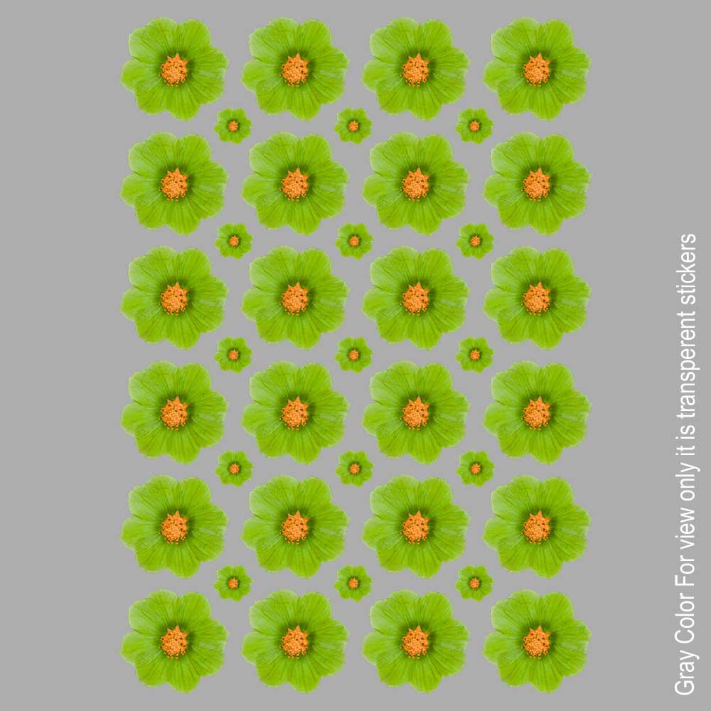 Green Flower UVDTF Sticker A6 for Resin art