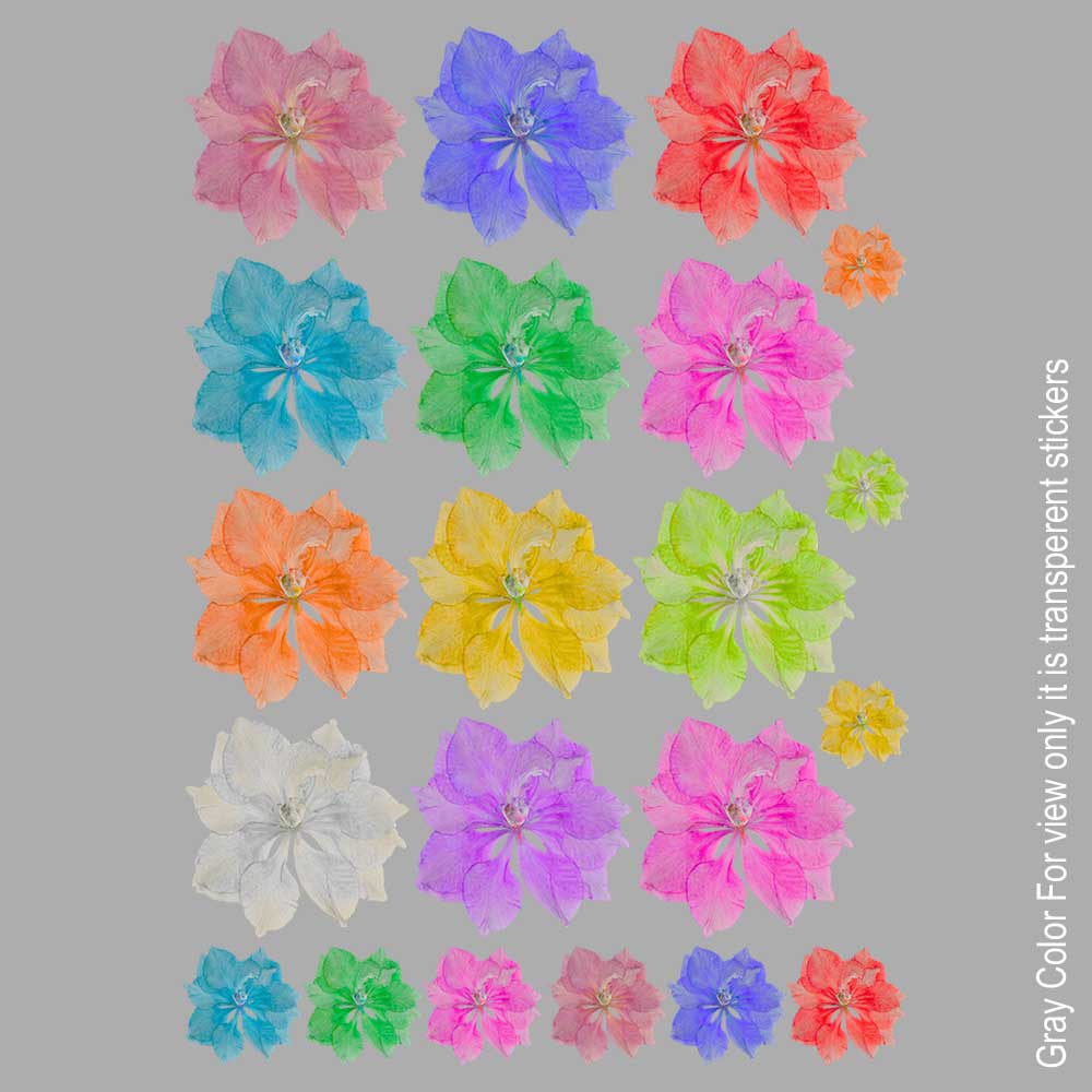 Flower Colors UVDTF Sticker A6 for Resin art