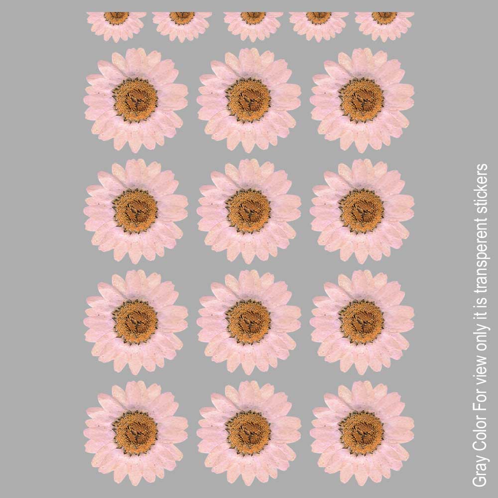 Pink Flower UVDTF Sticker A6 for Resin art