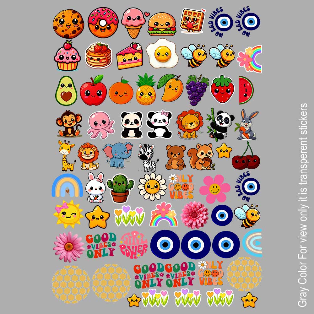 Cartoon UVDTF Sticker A6 for Resin art