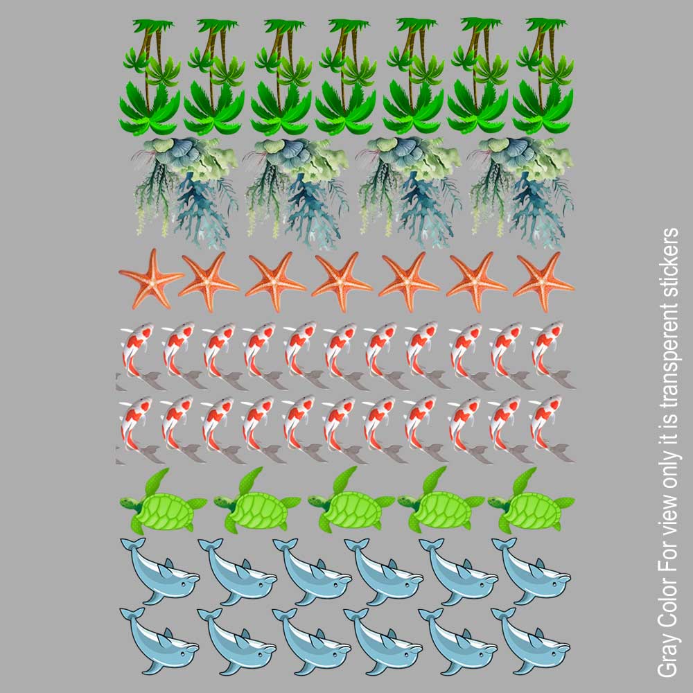 Sea Aliment UVDTF Sticker A6 for Resin art