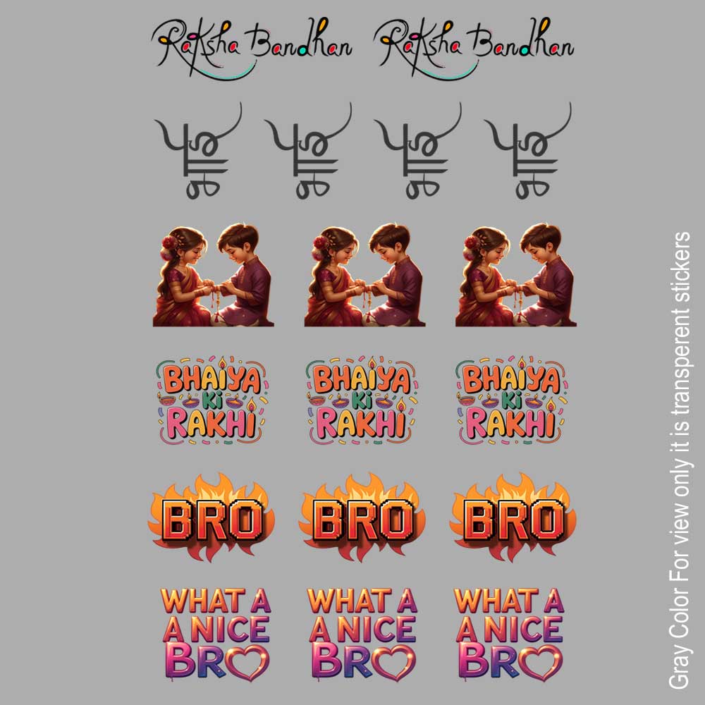 Raksha Bandhan UVDTF Sticker A6 for Resin art