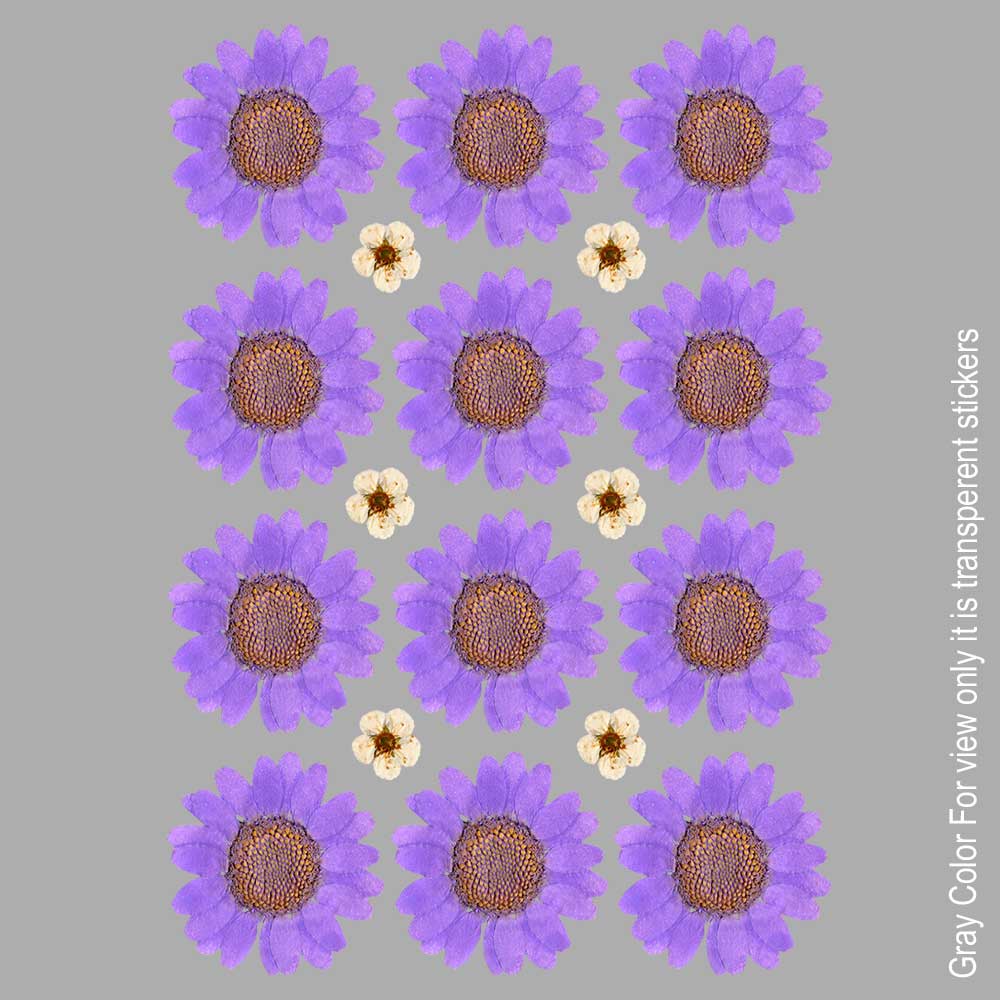 Blue Daisy Flower UVDTF Sticker A6 for Resin art