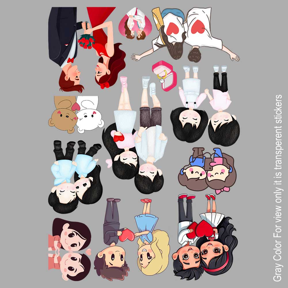 Lovely Coupal UVDTF Sticker A6 for Resin art