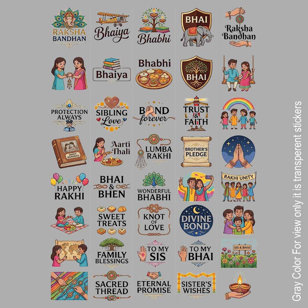 Raksha Bandhan UVDTF Sticker A6 for Resin art