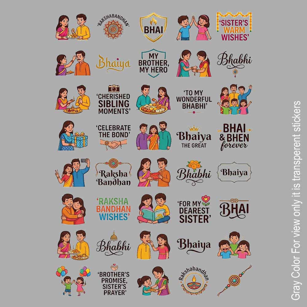 Raksha Bandhan UVDTF Sticker A6 for Resin art