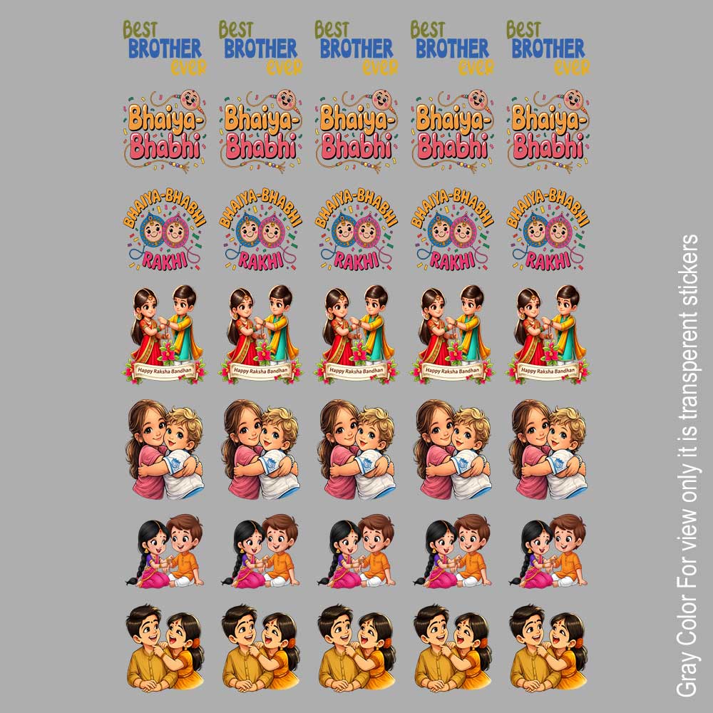 Raksha Bandhan UVDTF Sticker A6 for Resin art