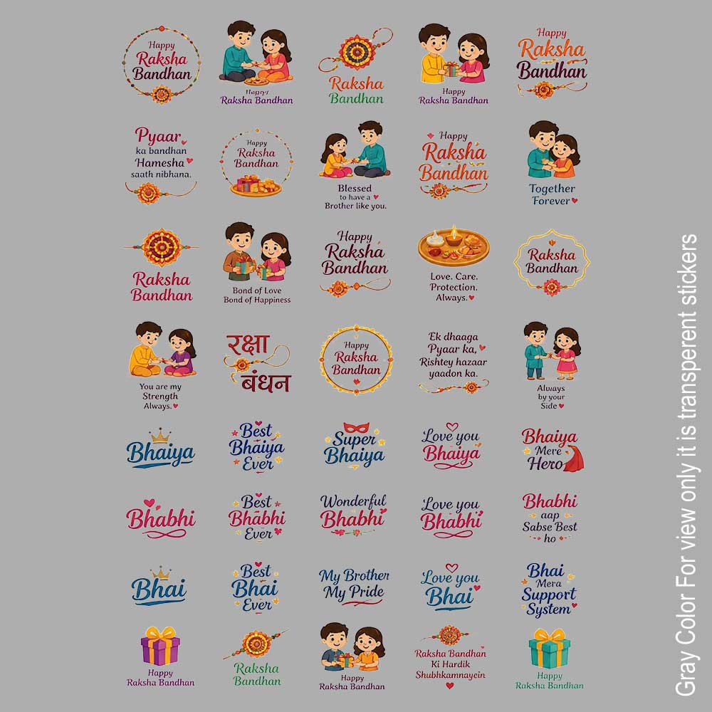 Raksha Bandhan UVDTF Sticker A6 for Resin art