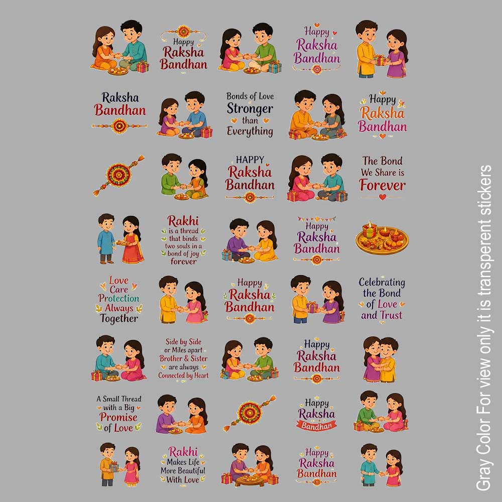 Raksha Bandhan UVDTF Sticker A6 for Resin art