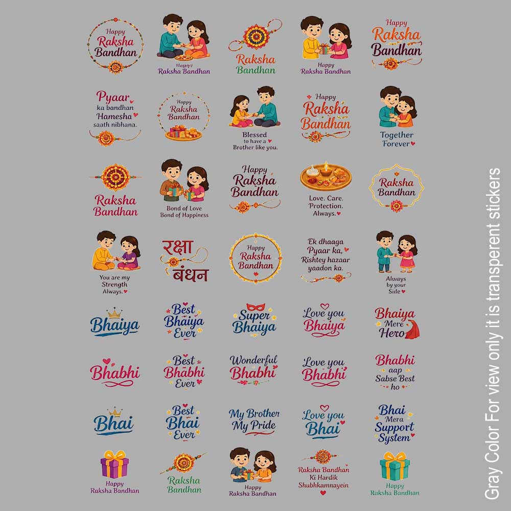 Raksha Bandhan UVDTF Sticker A6 for Resin art
