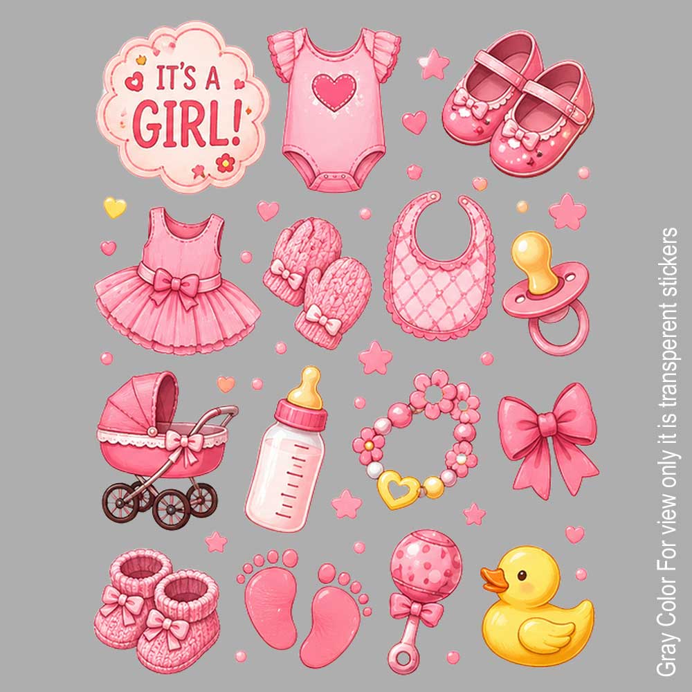 its Girl UVDTF Sticker A6 for Resin art