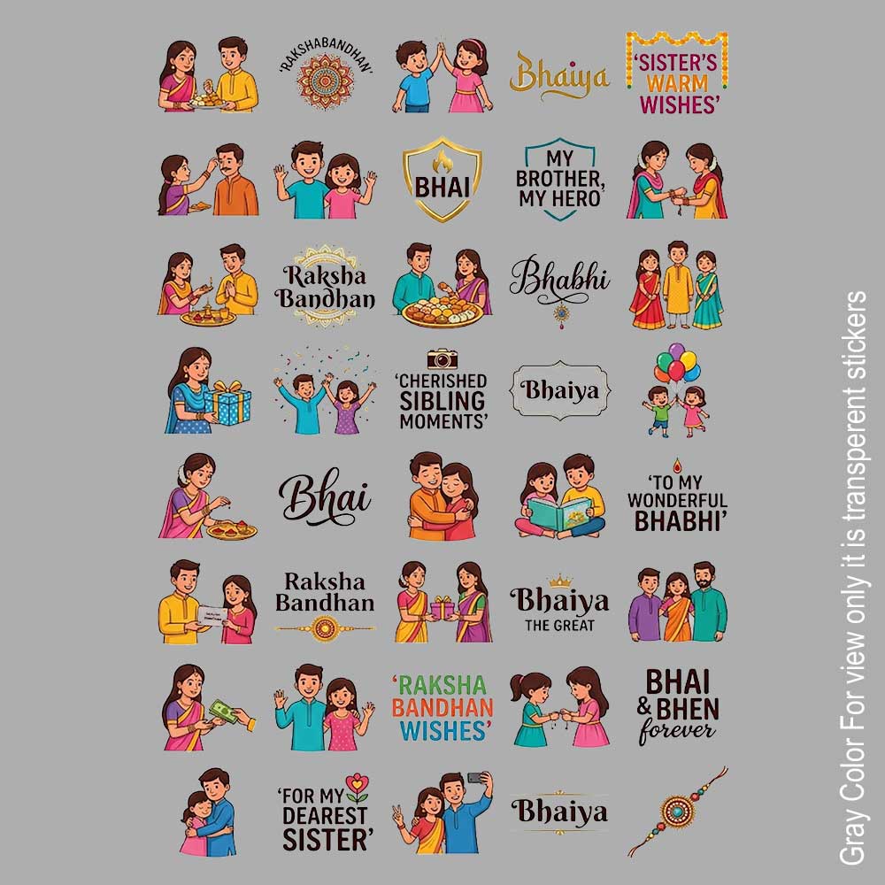 Raksha Bandhan UVDTF Sticker A6 for Resin art