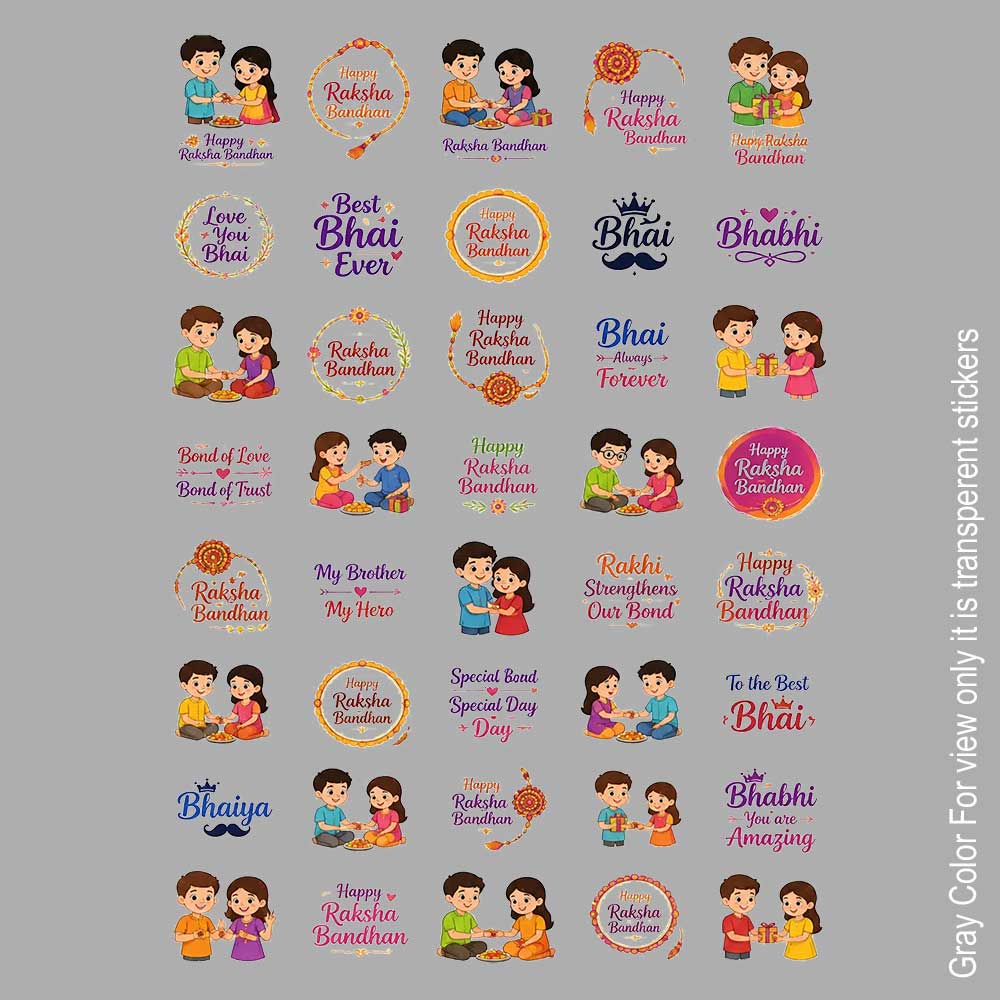 Raksha Bandhan UVDTF Sticker A6 for Resin art
