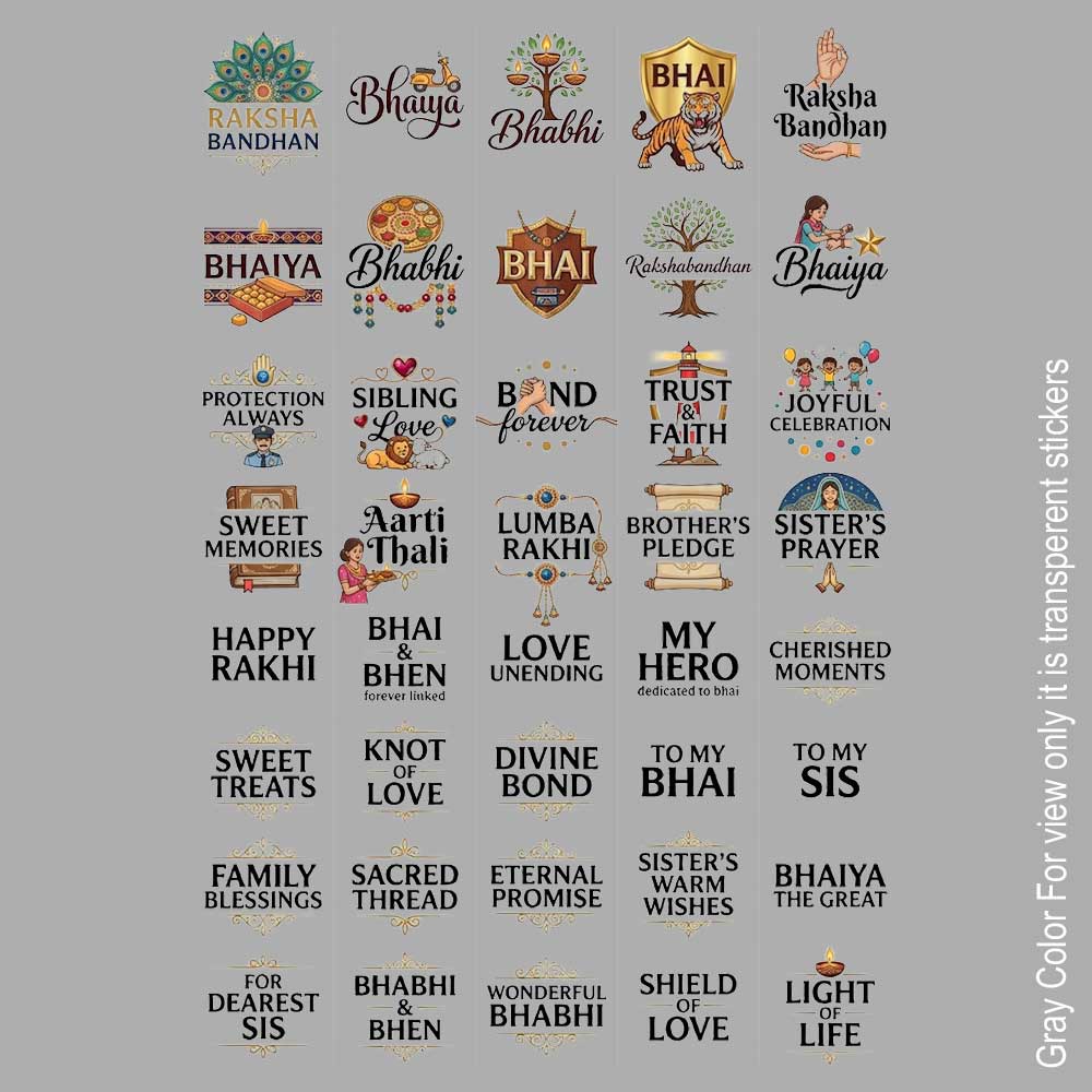 Raksha Bandhan UVDTF Sticker A6 for Resin art