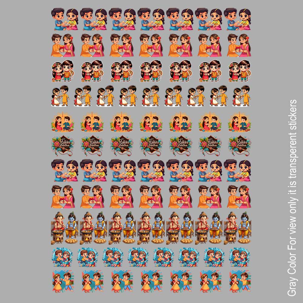 Raksha Bandhan UVDTF Sticker A6 for Resin art
