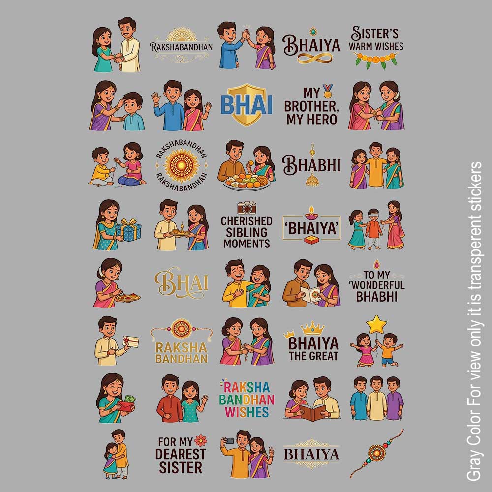 Raksha Bandhan UVDTF Sticker A6 for Resin art